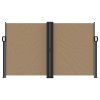 vidaXL Zatahovací boční markýza taupe 140 x 1 200 cm