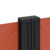 vidaXL Zatahovací boční markýza terakotová 160 x 1 200 cm