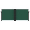 vidaXL Zatahovací boční markýza tmavě zelená 100 x 600 cm