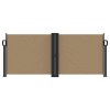 vidaXL Zatahovací boční markýza taupe 100 x 1 000 cm