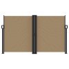 vidaXL Zatahovací boční markýza taupe 140 x 1 000 cm