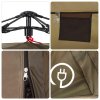 vidaXL Rybářský stan pro 4 osoby olivově zelený rychloupínací