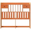 vidaXL Čelo postele s úložným prostorem voskově hnědé 135 cm borovice