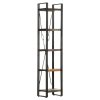 vidaXL Knihovna s 5 policemi 40x30x180 cm masivní regenerované dřevo