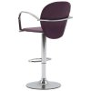 vidaXL Barové stoličky s područkami 2 ks fialové umělá kůže
