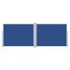 vidaXL Zatahovací boční markýza / zástěna modrá 100 x 1000 cm