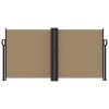 vidaXL Zatahovací boční markýza taupe 120 x 1 000 cm