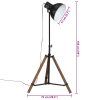 vidaXL Stojací lampa 25 W černá 75 x 75 x 90–150 cm E27