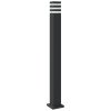 vidaXL Venkovní stojací lampy s čidlem 3 ks černé 110 cm hliník
