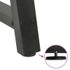 vidaXL Nohy k jídelnímu stolu ve tvaru A, 2 ks, antracitové, 60 x (72-73) cm, ocel