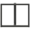 vidaXL Nohy k jídelnímu stolu ve tvaru T, 2 ks, antracitové, 90 x 35 x (72-73) cm, ocel