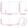 vidaXL Nohy k jídelnímu stolu ve tvaru T, 2 ks, antracitové, 90 x 35 x (72-73) cm, ocel
