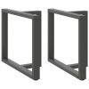 vidaXL Nohy k jídelnímu stolu ve tvaru T, 2 ks, antracitové, 90 x 35 x (72-73) cm, ocel