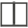 vidaXL Nohy k jídelnímu stolu ve tvaru T, 2 ks, antracitové, 70 x 35 x (72-73) cm, ocel