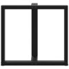vidaXL Nohy k jídelnímu stolu ve tvaru T, 2 ks, černé, 70 x 35 x (72-73) cm, ocel