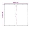 vidaXL Čirá plachta s oky 4x8 m PVC