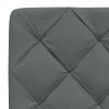 vidaXL Postel s matrací tmavě šedá 90 x 200 cm textil