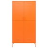 vidaXL Šatní skříň oranžová 90 x 50 x 180 cm ocel