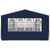 vidaXL Profesionální party stan s bočnicemi 4 x 9 m modrý 90 g/m²