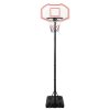 vidaXL Basketbalový koš bílý 282–352 cm polyethylen