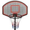 vidaXL Basketbalový koš černý 282–352 cm polyethylen