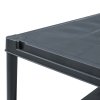 vidaXL Skladové regály 5 ks černé 125 kg 60 x 30 x 180 cm plastové