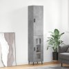 vidaXL Skříň highboard betonově šedá 34,5x34x180 cm kompozitní dřevo