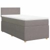 vidaXL Box spring postel s matrací taupe 80x200 cm textil