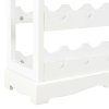vidaXL Stojan na víno bílý 70 x 22,5 x 70,5 cm MDF