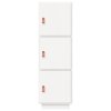 vidaXL Skříň highboard bílá 34x40x108,5 cm masivní borové dřevo