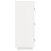 vidaXL Skříň highboard bílá 34x40x108,5 cm masivní borové dřevo