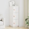 vidaXL Skříň highboard bílá 34x40x108,5 cm masivní borové dřevo