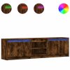 vidaXL TV skříňka s LED kouřový dub 180 x 34 x 50 cm kompozitní dřevo