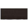 vidaXL Koupelnová deska tmavě hnědá 120x50x(2-6) cm ošetřený masivní