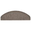 vidaXL Schodové rohože samolepicí 30 ks 65 x 21 x 4 cm béžové, půlkulaté, velké