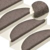 vidaXL Schodové rohože samolepicí 30 ks 65 x 21 x 4 cm béžové, půlkulaté, velké