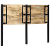 vidaXL Čelo postele 140 cm z masivního dřeva Mango a železa