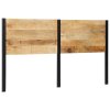 vidaXL Čelo postele 180 cm z masivního dřeva Mango a železa