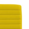 vidaXL Jídelní židle 6 ks žluté samet