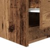 vidaXL Konferenční stolek se zásuvkami Staré dřevo 70,5x70x40 cm