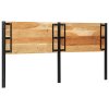 vidaXL Čelo postele 200 cm z masivního dřeva akácie a železa