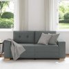 vidaXL Loveseat Sofa Tmavě šedá 180x77x82 cm textil