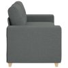 vidaXL Loveseat Sofa Tmavě šedá 180x77x82 cm textil