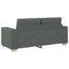 vidaXL Loveseat Sofa Tmavě šedá 180x77x82 cm textil