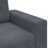 vidaXL Loveseat Sofa Tmavě šedá 180x77x82 cm samet