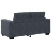vidaXL Loveseat Sofa Tmavě šedá 120 cm samet