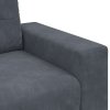 vidaXL Loveseat Sofa Tmavě šedá 160x77x82 cm samet