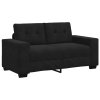 vidaXL Loveseat Sofa Černý 160x77x82 cm samet