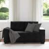 vidaXL Loveseat Sofa Černý 160x77x82 cm samet
