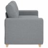 vidaXL Loveseat Sofa Světle šedá 180x77x82 cm textil